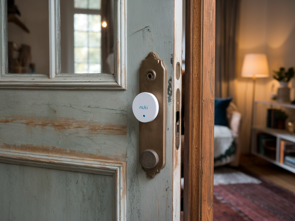 Installer une serrure nuki sur une porte ancienne sans percer : mes astuces d’artisan
