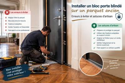 Installer un bloc-porte blindé sur un parquet ancien : erreurs à éviter et astuces d’artisan