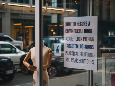 Comment sécuriser une porte de commerce contre le crochetage ciblé : solutions pratiques pour vitrines et arrière‑boutiques